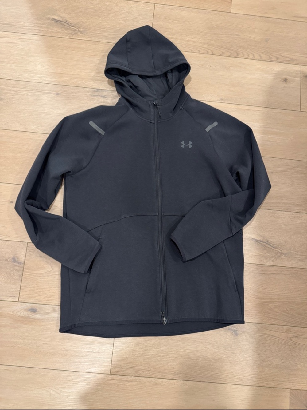 Under Armour Unstoppable Fleece Black Full-Zip Performance Hoodie Jacket